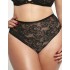 Высокие трусы слипы Kris Line VENICE high waist, Цвет: черный+бежевый, Размеры: M