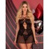 Сексуальная сорочка LIVIA CORSETTI LC 90633 BARIRIN KOSZULA, Цвет: черный, Размеры: S/M