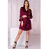 Короткий халат с кружевом LIVIA CORSETTI LC 90652 SUSSEAN SZLAFROK, Цвет: бордовый, Размеры: S/M, изображение 4