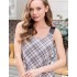 Сорочка из хлопка в клетку Mia-Amore CATARINA 1820, Цвет: серо-розовый, Размеры: M, изображение 3