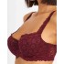 Бюстгальтер балконет Simona M 608 бордо, Цвет: бордо, Размеры: 80C, изображение 6