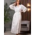 Халат женский шёлк Mia-Amore ARIANNA 3949 белый, Цвет: белый, Размеры: S/M, изображение 4