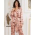 Шелковый жакет с брюками Mia-Amore POLIN 3926, Цвет: персиковый, Размеры: M