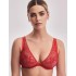 Кружевной бюстгальтер на монокаркасе Alles BEVERLY M BRALETTE красный, Цвет: красный, Размеры: 65C, изображение 3
