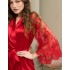 Атласный халат с кружевным рукавом Mia-Amore ESTER 7293 красный, Цвет: красный, Размеры: L/XL, изображение 3 Атласный халат с кружевным рукавом Mia-Amore ESTER 7293 красный, Цвет: красный, Размеры: L/XL, изображение 3