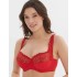 Бюстгальтер мягкий с подкроем Elli 1012 красный, Цвет: красный, Размеры: 100D, изображение 3