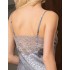 Сорочка короткая атласная Mia-Amore JOANNA 7310 серебристый, Цвет: серебристый, Размеры: XS, изображение 4