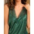 Атласная сорочка большого размера Mia-Amore JOANNA 7318 изумрудный, Цвет: изумрудный, Размеры: 5XL, изображение 5