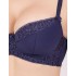 Бюстгальтер полумягкий Simona M 610 синий-сетка, Цвет: Синий-сетка, Размеры: 70H, изображение 8