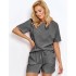 Пижама с шортами из муслина Taro 2870 SUNNY, Цвет: серый, Размеры: S