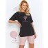 Женская пижама Taro 2874 JUNE, Цвет: черный/розовый, Размеры: XL