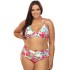 Раздельный купальник с цветочным принтом Lorin L1126/2 BIG, Цвет: флора, Размеры: 75D