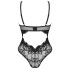 Полупрозрачное боди Obsessive OLVIDIA TEDDY, Цвет: черный, Размеры: XS/S, изображение 5