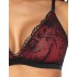 Треугольный бюстгальтер без косточек MAT PERCY czarno-czerwony M-3530-0, Цвет: черный с красным, Размеры: 70E, изображение 4