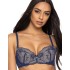 Бюстгальтер балконет пуш-ап MAT PERCY bezowo-granatowy M-3530-11, Цвет: синий с бежевым, Размеры: 70B, изображение 3
