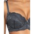 Бюстгальтер балконет с пуш-ап MAT SYBILLA szary M-3525-11, Цвет: серый, Размеры: 65B, изображение 4