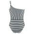 Полосатый слитный купальник UNICONF CBI235 V1 SPICY STRIPES, Цвет: черно-белый, Размеры: L, изображение 4