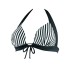 Формованный купальный лиф в полоску UNICONF CBS230 V1 SPICY STRIPES, Цвет: черно-белый, Размеры: S, изображение 4