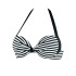 Полосатый купальный лиф пуш-ап UNICONF CBS231 V1 SPICY STRIPES, Цвет: черно-белый, Размеры: 70B, изображение 4
