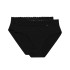 Набор трусов из хлопка Dim COTON FEMININE 4A94 (2 шт) черный, Цвет: черный/черный, Размеры: L/XL, изображение 3