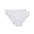 Набор трусов из хлопка Dim COTON FEMININE 4633 (2 шт) белый, Цвет: белый/белый, Размеры: L/XL, изображение 3