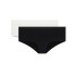 Набор женских трусов Dim ECO 07KR (2 шт) черный и белый, Цвет: черный/белый, Размеры: XS/S, изображение 3