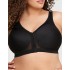 Бюстгальтер с застежкой спереди Glamorise GI1265 черный, Цвет: черный, Размеры: 95F