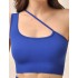 Топ с ассиметричной бретелью MY BR481 blue classic, Цвет: синий, Размеры: L