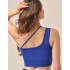 Топ с ассиметричной бретелью MY BR481 blue classic, Цвет: синий, Размеры: L, изображение 2