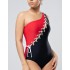 Черно-красный совместный купальник Opium SF-34, Цвет: черно-красный, Размеры: M, изображение 3