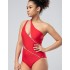 Красный закрытый купальник Opium SF-35, Цвет: красный, Размеры: L