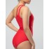 Красный закрытый купальник Opium SF-35, Цвет: красный, Размеры: L, изображение 2