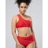 Красный купальник топ + высокие плавки Opium SF-36, Цвет: красный, Размеры: M, изображение 3
