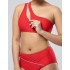 Красный купальник топ + высокие плавки Opium SF-36, Цвет: красный, Размеры: M, изображение 4