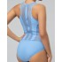 Голубой спортивный купальник Opium SF-41, Цвет: голубой, Размеры: L, изображение 4