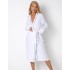 Хлопковый халат Aruelle MIRIAM WHITE, Цвет: белый, Размеры: M