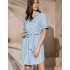Рубашка хлопковая Mia-Amore CINDY 1847, Цвет: голубой, Размеры: 2XL, изображение 3 Рубашка хлопковая Mia-Amore CINDY 1847, Цвет: голубой, Размеры: 2XL, изображение 3