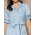 Рубашка хлопковая Mia-Amore CINDY 1847, Цвет: голубой, Размеры: 2XL, изображение 5 Рубашка хлопковая Mia-Amore CINDY 1847, Цвет: голубой, Размеры: 2XL, изображение 5