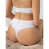 Высокие женские стринги Kris Line YES stringi high waist, Цвет: белый, Размеры: M, изображение 2