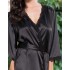 Атласный халат-кимоно Mia-Mella JULIA 8733 черный, Цвет: черный, Размеры: 4XL/5XL, изображение 3