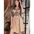 Короткий запашной халат Mia-Amore RIANNA 1853, Цвет: песочный, Размеры: S/M, изображение 3