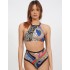 Раздельный купальник с высокими плавками UNICONF CB271 THE ART OF MIX&MATCH, Цвет: синий, Размеры: S