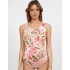 Слитный купальник с цветочным принтом UNICONF CBI266 TROPICAL FEVER, Цвет: розовый, Размеры: L