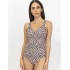 Леопардовый слитный купальник Sielei AN51 sabbia, Цвет: sabbia (песочный), Размеры: 80D