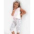 Пижама для девочки с бриджами Sensis SHEENA KIDS, Цвет: розовый, Размеры: 98-104
