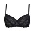Кружевной бюстгальтер на косточках Sielei ALLURE 2672 nero, Цвет: nero (черный), Размеры: 80D, изображение 3