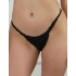 Трусики стринги хлопок Janira FRESH COTTON LACE 1036898 TANGA black, Цвет: black (черный), Размеры: S/M