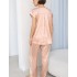 Комплект атласный с брюками Mia-Amore HAILEY 7306, Цвет: миндальный, Размеры: S, изображение 3