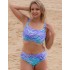 Верх купальника с мягкой чашкой Akcent AN260 M, Цвет: бело-синий, Размеры: 90D, изображение 3