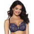 Кружевной бюстгальтер с поролоном Ava YUCCA 1939 U темно-синий, Цвет: темно-синий, Размеры: 75D, изображение 3